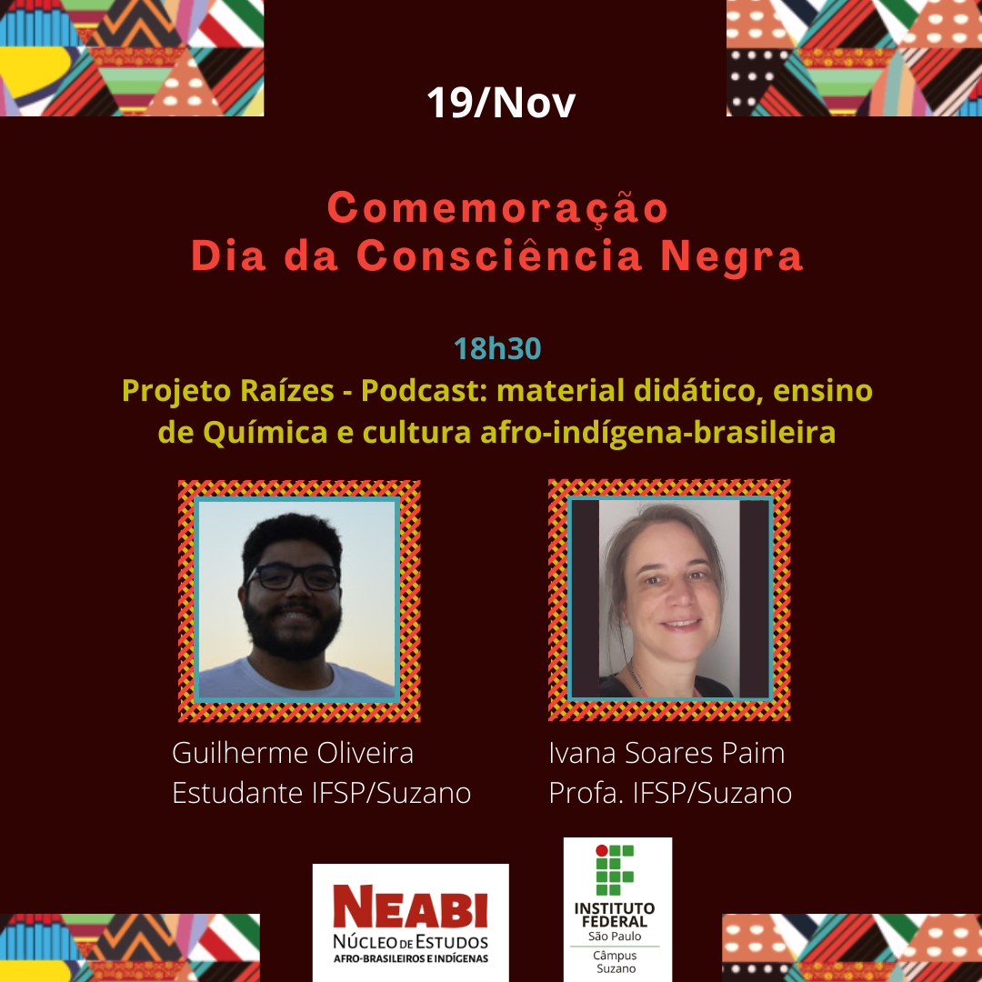 Conciência Negra TRANSMISSÃO 18h30 Projeto Raízes